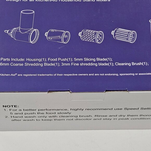 Tpgsing Slicer Shredder Attachment LB1806 For KitchenAid Mixers Stainless Steel - Picture 3 of 13